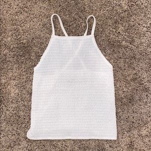 Hollister white cross strap tank top